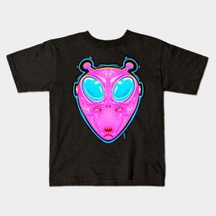 Neon alien Kids T-Shirt